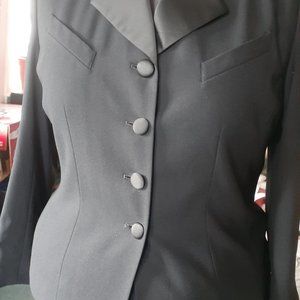 Kasper business suit black size 16, jacket and skirt.